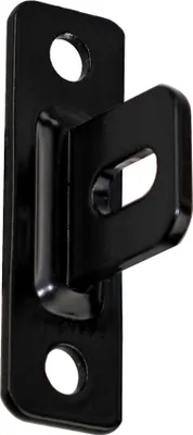 Produktbild von Zaunhalter Zaunbefestigung Montagewinkel Wandanschlusswinkel Anschraubplatte Zaun Halterung - Größe: 80 x 25 Schwarz - Menge: 10