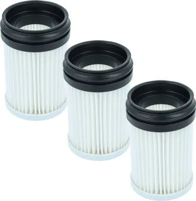 Produktbild von vhbw 3x Staubsaugerfilter Ersatz für Makita 0088381546522, 199989-8 für Staubsauger - HEPA-Filter Schwarz Weiß
