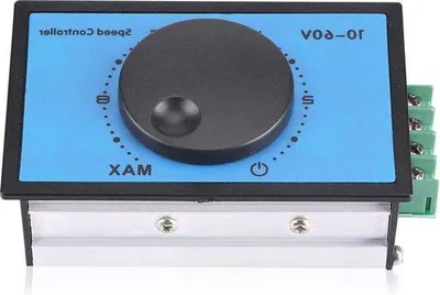 Zdjęcie produktu dla Regulator prędkości DROK DC 20 A 10–60 V – 12 V, 24 V, 36 V, 48 V – Regulator prędkości obrotowej PWM – Uniwersalny 15 kHz – Moduł sterownika silnika.