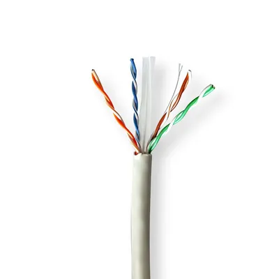Immagine prodotto di Cavo di rete Rotolo | CAT6 | Solido | U/UTP | Cavo di rame nudo | 100.0 m | Interno | Tondo | LSZH | Grigio | Confezione regalo