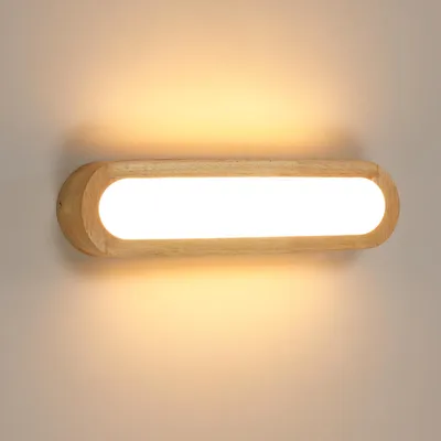 Produktbild von Comely 18W LED Wandleuchte Innen, Moderne Wandlampe Holz Warmweiß 3000K