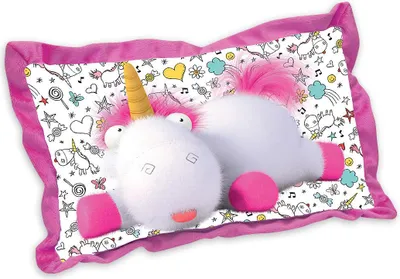 Produktbild von Minions Einhorn Fluffy Kissen