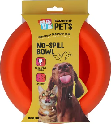 Obrázok produktu pre Miska Excellent Pets No-Spill oranžová, veľkosť: M