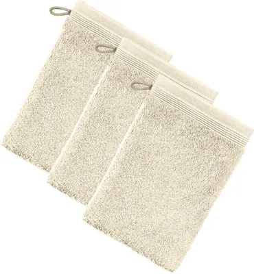 Produktbild von Möve Waschhandschuh Superwuschel" 3er-Pack creme 15x20 cm"