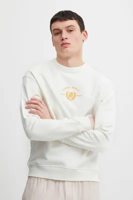 Produktbild von CASUAL FRIDAY CFSage Herren Sweatshirt Pullover Pulli mit Rundhalsausschnitt O-Neck Stickerei