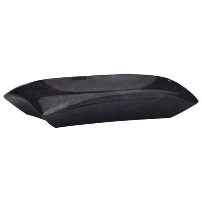 Produktbild von vidaXL Waschbecken Schwarz 50x35x10 cm Marmor