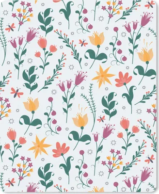 Produktbild von MuchoWow® Mauspad Mousepad Muster - Blumen - Blätter 19x23 cm - Mousepads - Maus Mat - Pad - Mausunterlage - Mauspads - Spielen
