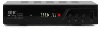 Image de Boîtier d'enregistrement TV TNT avec stockage SSD interne de 256 Go pour plus de 100 heures de télévision - August DVB502