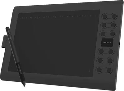 Image de Tablette graphique 10 x 6 pouces, 8192 niveaux de pression, stylet sans pile