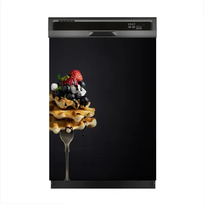 Produktbild von Magnete Dekorative 60x80 cm Küche Magnetmatte Spülmaschine - Blaubeer Waffeln