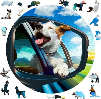 Immagine prodotto di WOODEN CITY Puzzle in legno Happy Dog 250 pezzi ECO