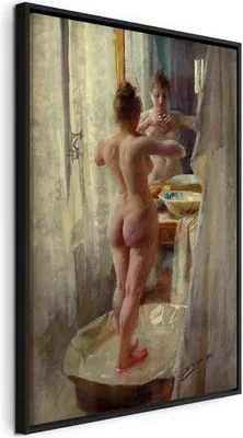 Obrázok produktu pre Taliansky plátenný obraz - Pri vani 60x90 cm Reprodukcie l-F-10017-b-a