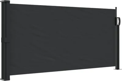 Image de vidaXL Store latéral extensible noir 100x500 cm
