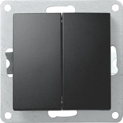 Produktbild von Wechselschalter McPower ''Flair'' 2-fach, 250V/10A, UP, matt schwarz