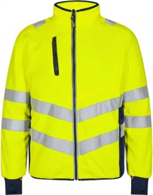 Zdjęcie produktu dla F. Engel Safety Fleecejacke, Gelb/Blue Ink, Gr. S