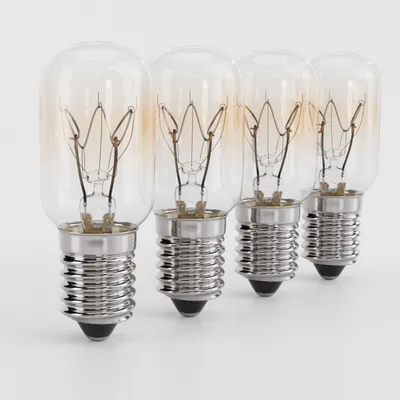 4x Kühlschranklampe 15W E14 warmweiß T22 90lm 2700K