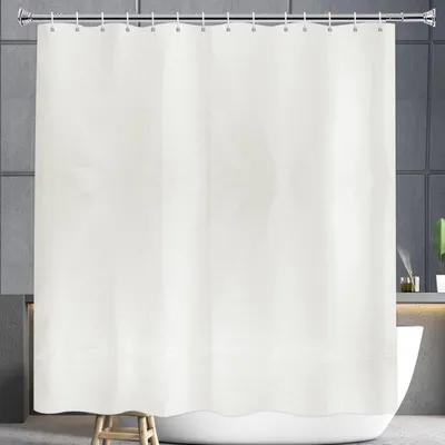 Obrázok produktu pre Vodoodpudivá sprchová záves z polyesteru, 200 x 220 cm, krémová
