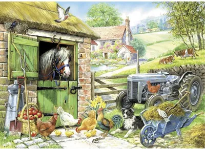 Produktbild von House of Puzzles XXL Puzzle Down On The Farm 250 Teile Tiere