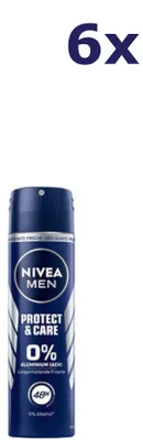 Produktbild von 6x Nivea 150ml deodorant for men protect & care