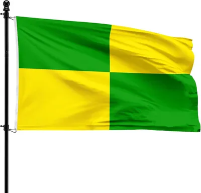 Imagen del producto de Bandera del municipio de Zulte, 90 x 150 cm, de poliéster, para asta de bandera
