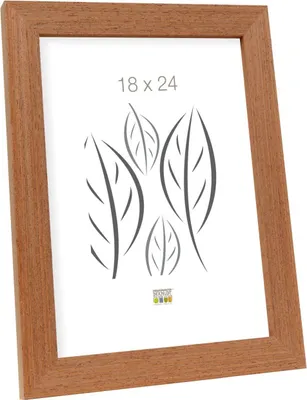 Obrázek produktu pro Deknudt Dřevěný rámeček S46BH v barvě rezavé 15 x 20 cm, tenký blokový profil, zadní deska z MDF