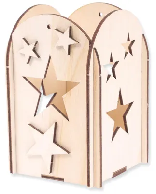 Immagine prodotto di Kit a pressione lanterna da tavolo con stelle kit creativo kit in legno
