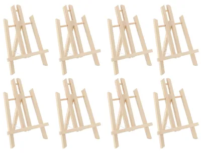 Tischstaffelei aus Holz, 8 Stück, 30 cm, verstellbar, für Leinwand