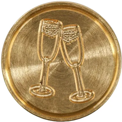 Produktbild von Siegelstempel Messing 24mm Champagnergläser J. Herbin