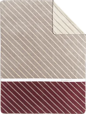 Produktbild von Bugatti Wohndecke bordeaux/beige 150x200 cm