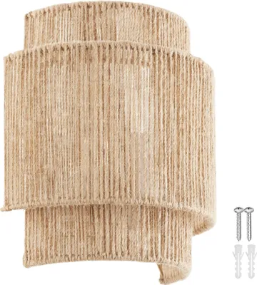 Produktbild von tectake® Wandleuchte Lignea Lux Boho-Stil 23 x 12 x 25,5 cm