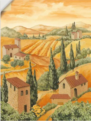 Produktbild von ARTland Wandbild, selbstklebend Italien Toscana Größe: 45x60 cm