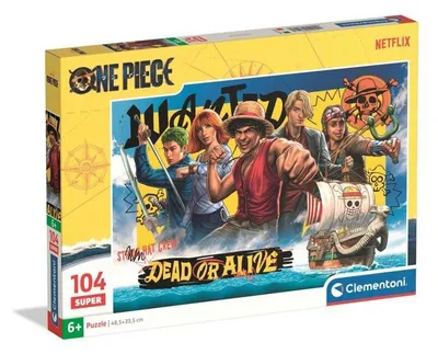 Productafbeelding van Puzzel voor kinderen, Clementoni, One Piece, 104 stukjes, geschikt voor kinderen vanaf 6 jaar, afmetingen: 48,5 x 33,5 cm