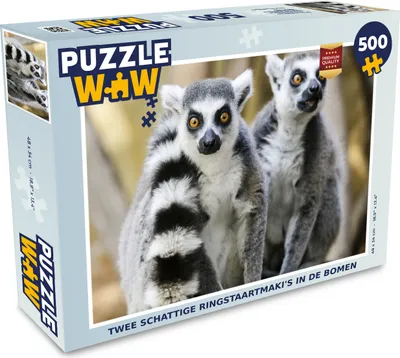 Obrázek produktu pro MuchoWow MuchoWow® Puzzle 500 ks Opice - Lemur kroužkovaný - Zvíře