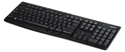 Produktbild von Logitech K270, Volle Größe (100%), Kabellos, RF Wireless, QWERTY, Schwarz