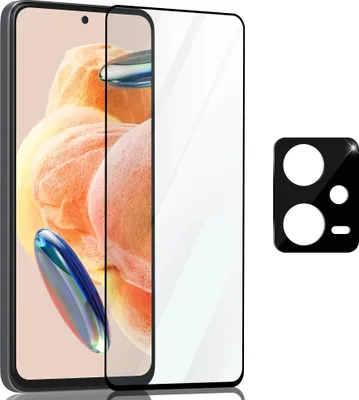 Obrázek produktu pro 1-balení Xiaomi Redmi Note 12 Pro Ochranné sklo na displej & 1-balení ochrana objektivu - Tvrzené sklo 9H - Super kvalita 3D
