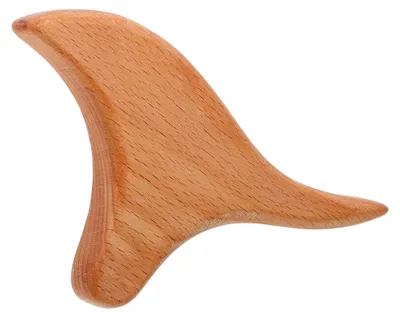 Produktbild von Ergonomisches Gua Sha Holz-Massagewerkzeug für Gesicht und Körper