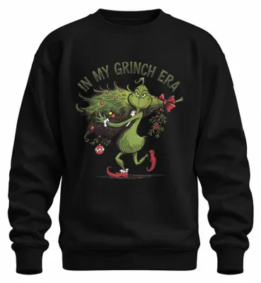 Imagen del producto de "My Grinch Era" - Sudadera con cuello redondo, diseño navideño divertido, estilo retro, uni, color , talla XL