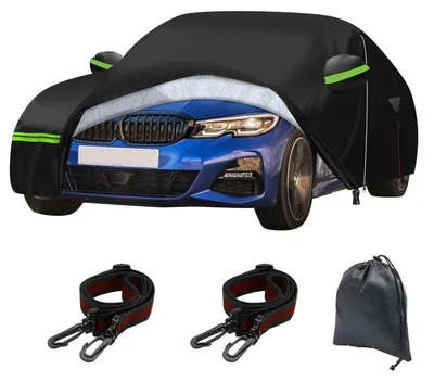 Obrázok produktu pre Ochranný obal na auto, 6-vrstvový, vodotesný, pre modely BMW 3 (ročníky 2012-2018), univerzálny, celoročný, s integrovanou garážou a zipsom