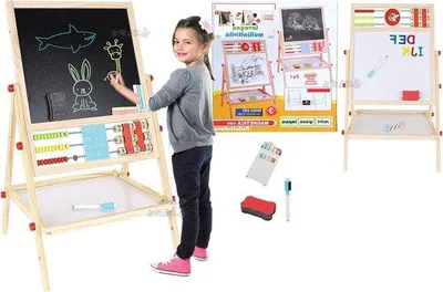 Produktbild von Kinder-Malstaffelei Holztafel Kreativ