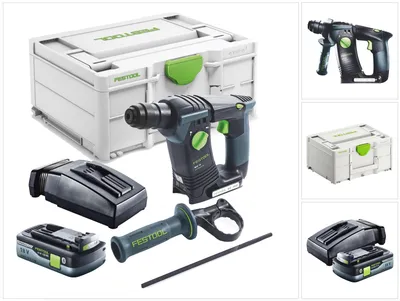 Produktbild von Festool BHC 18-Basic Akku Bohrhammer 18 V 1,8 J SDS Plus Brushless + 1x Akku 4,0 Ah + Ladegerät + Systainer