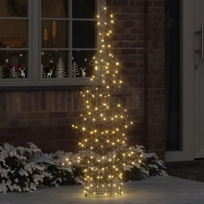 Obrázek produktu pro vidaXL Vánoční stromek se 160 LED diodami teplá bílá 150 cm ratan