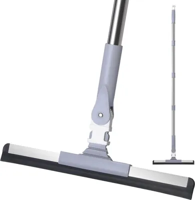 Produktbild von Mitclear Bodenwischer - Teleskopstiel, 180° drehbar, Gummiklinge, flexibles Design