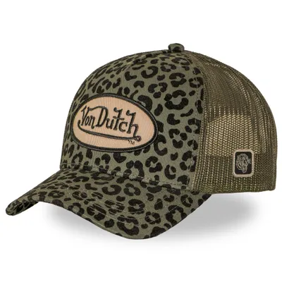 Produktbild von Von Dutch Damen Mesh Trucker Cap - leopard khaki