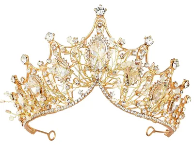 Produktbild von Diadem mit Strass-Verzierung – Kristall-Diadem für Prinzessinnen, geeignet für Hochzeiten und Cosplay, in Roségold