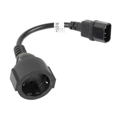 Immagine prodotto di Lanberg Iec 320 C14(M)->Schuko(F) Kabeladapter 20Cm Auf Ups