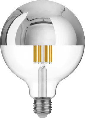 Image de BeBulbs Ampoule LED demi-sphère Globe argenté G125 7W 650Lm E27 2700K Dimmable - A05