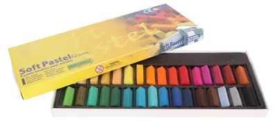 Produktbild von Weiche Pastellkreide in 32 Farben für Künstler, Kreidestift, Bastelprojekte, Zeichnen, Mischen, Schichten, Schattieren