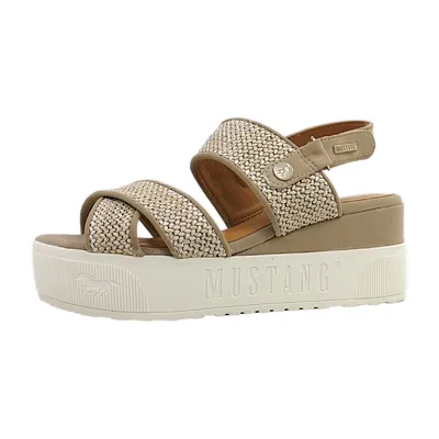 Produktbild von Mustang Damenschuhe Sandalen Beige Freizeit, Schuhgröße:40 EU