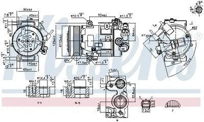 Zdjęcie produktu dla Kompresor klimatyzacji NISSENS 890420