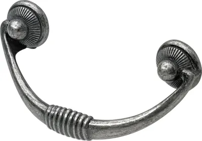 Produktbild von Hettich Möbelgriff Zinkdruckguss silber 33,0 x 82,0 x 22,0 mm - 1 Stück